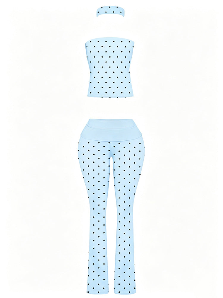 Brunch Polka Dot Pant Set W/Headband