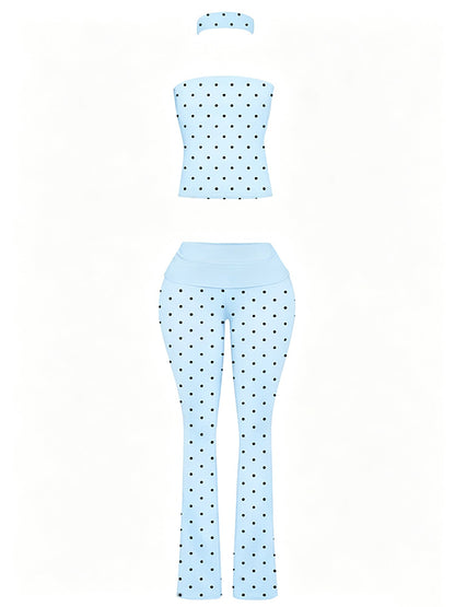 Brunch Polka Dot Pant Set W/Headband