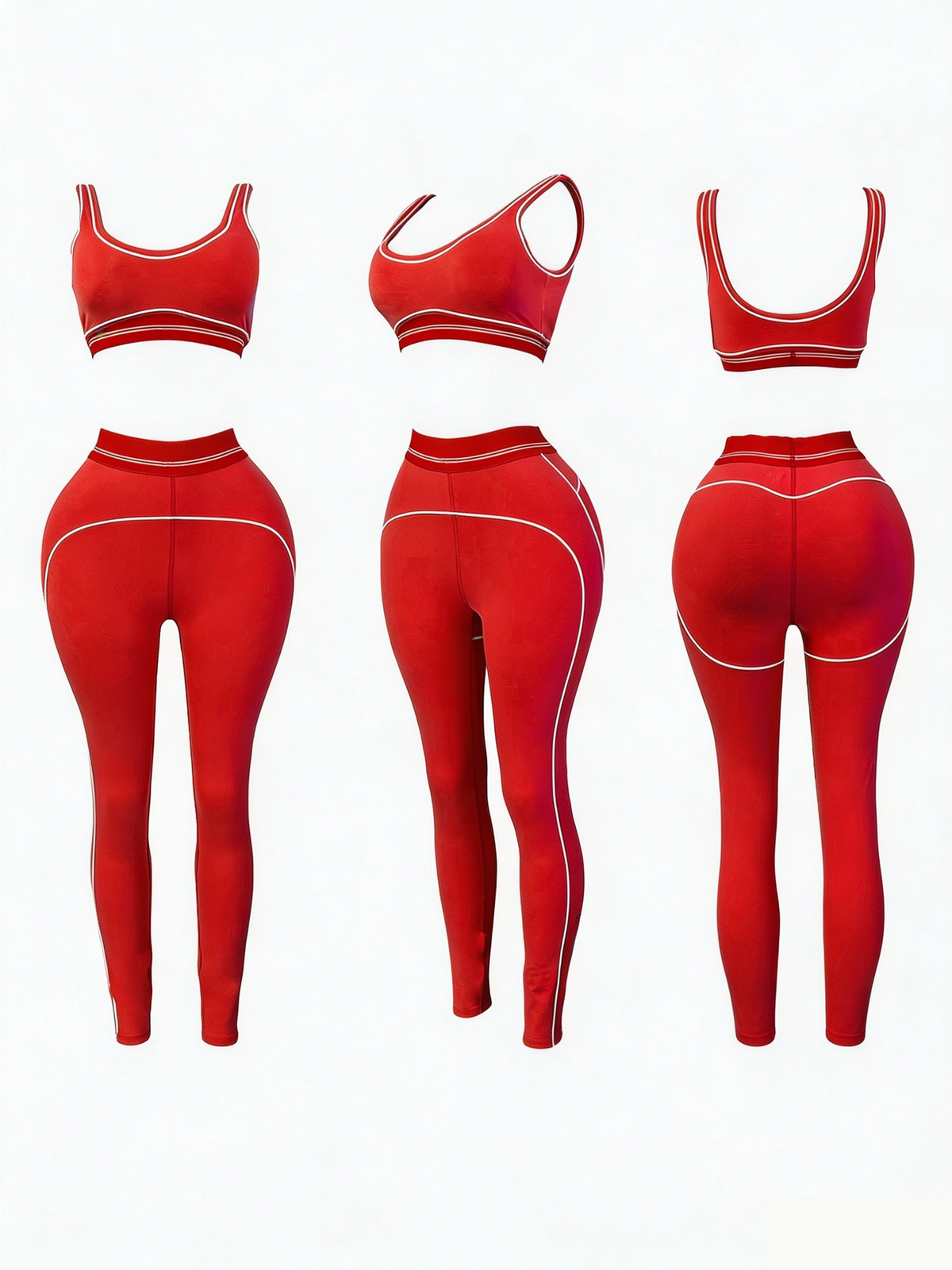 Contour Fit Activewear Leggings Set