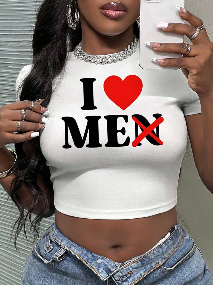 Love Me Cropped Tee