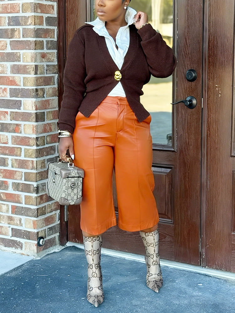 Knit Golden Button Cardigan