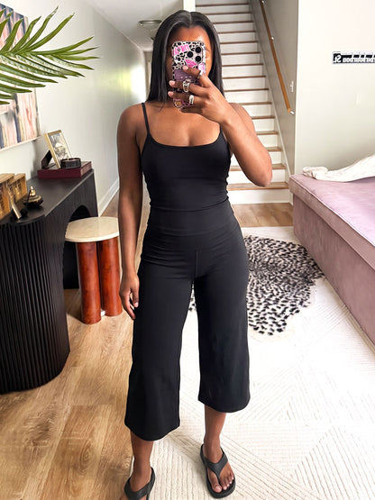Soft Cami Top & Wide Capri Pants Lounge Set