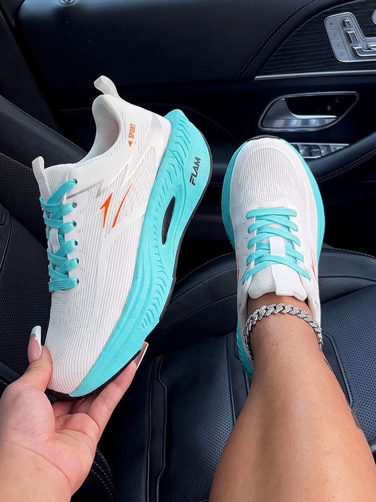 Gradient Thick Sole Athletic Sneakers