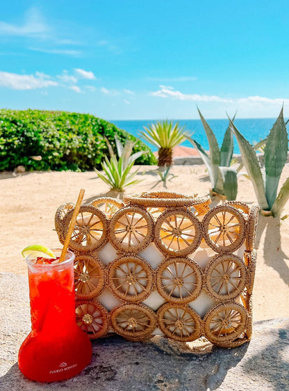 Straw Wheel Handbag