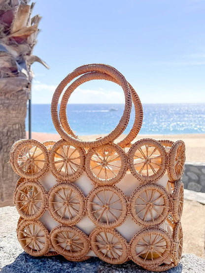 Straw Wheel Handbag