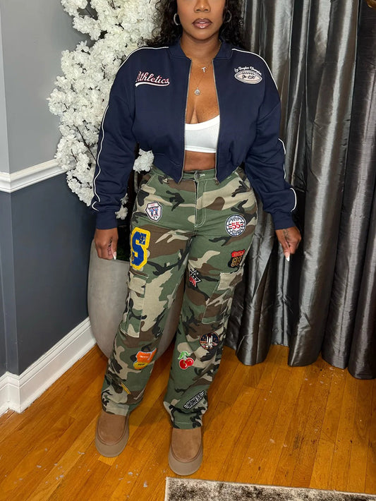 Embroidered Varsity Jacket