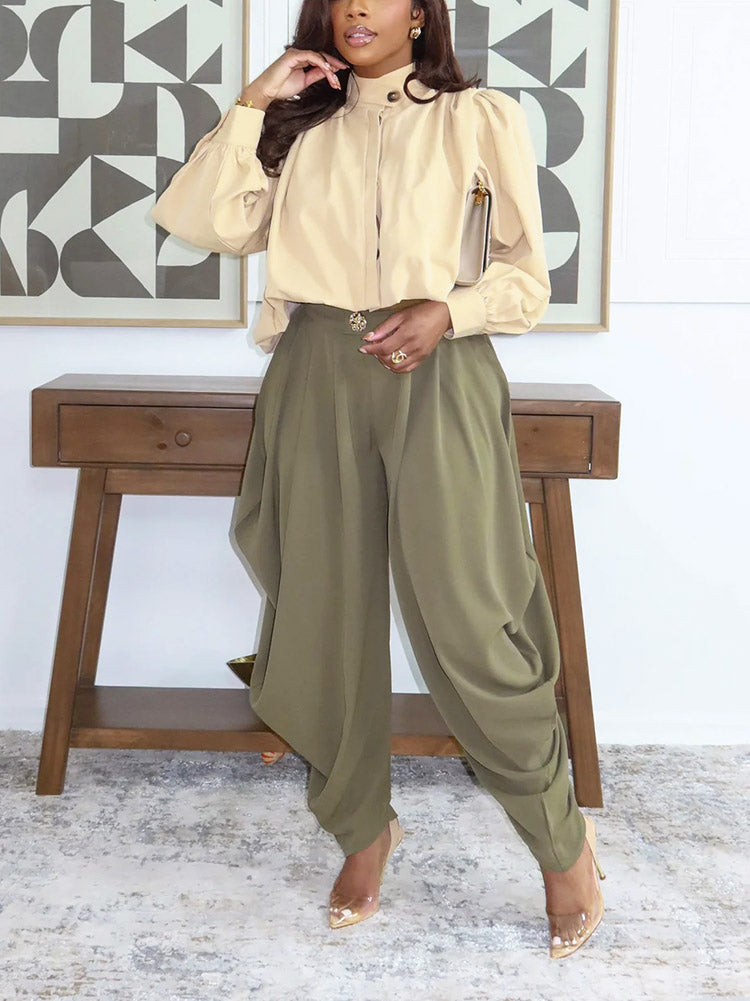 Statement Drape Pants
