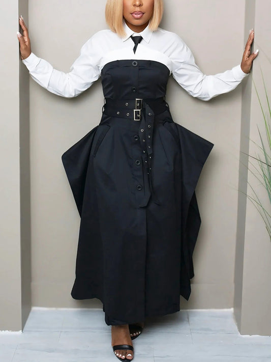 Strapless Trench Dress