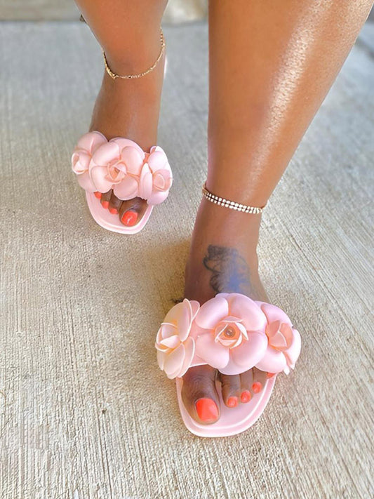 Floral Jelly Sandals