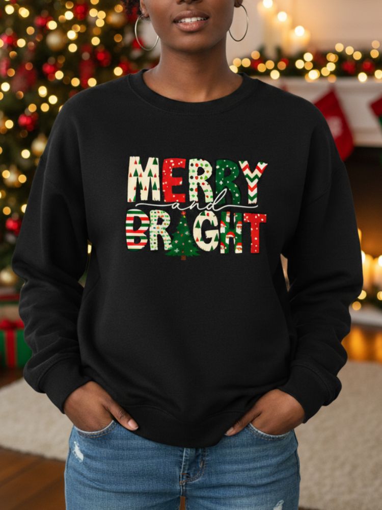 Christmas Merry and Bright Sweatshirt