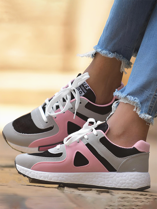 Color Contrast Casual Sneakers