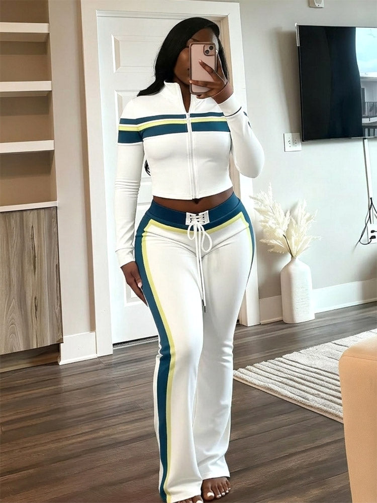 Contrast Three-Piece Jet Set