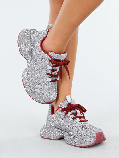 Rhinestone Glitter Sneakers