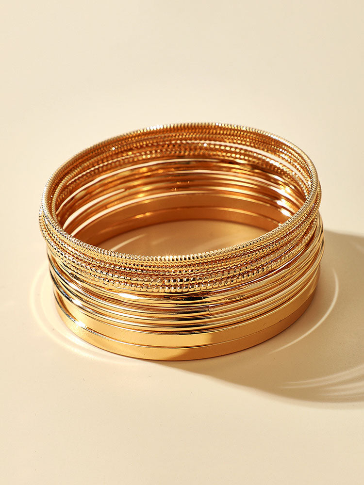 14 Pieces Gold Bracelet Set - ECHOINE
