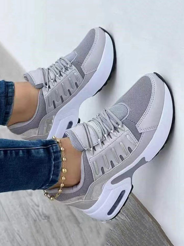 Casual Lace-Up Sneakers - ECHOINE