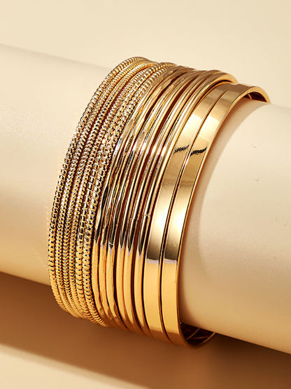14 Pieces Gold Bracelet Set - ECHOINE