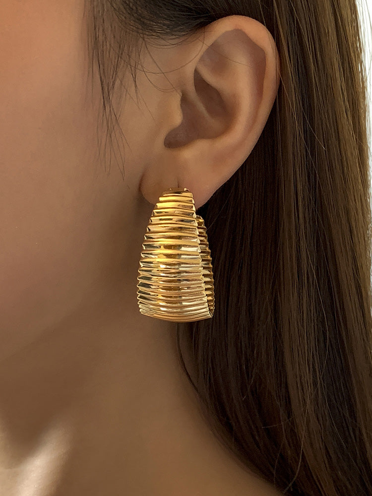 Gold Hoop Earrings - ECHOINE
