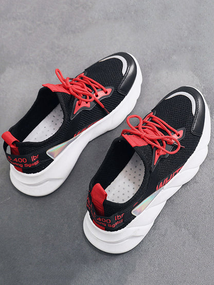 Mesh Lace-up Breathable Sneakers - ECHOINE