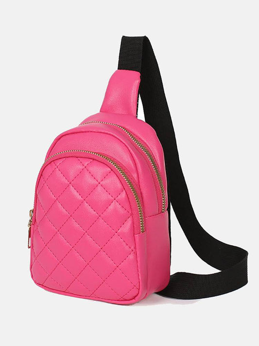 Quilted Sling Crossbody Bag - ECHOINE