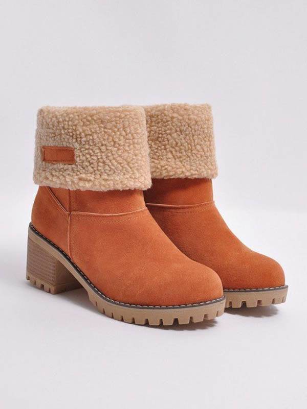 Ankle Fur Lined Snow Boots - ECHOINE