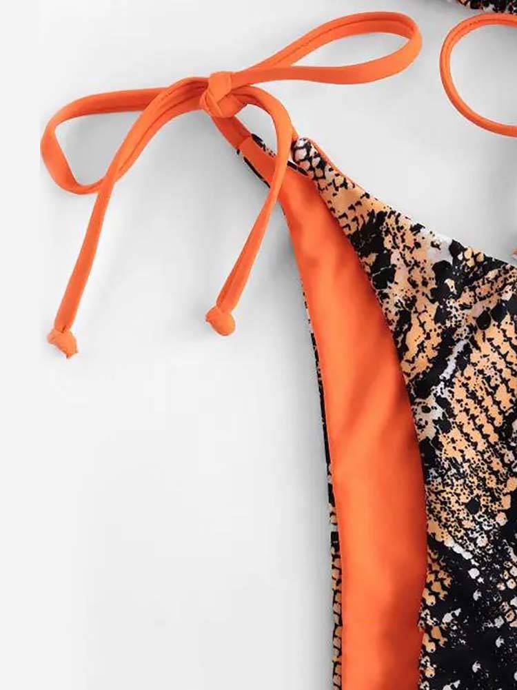 Double-Sided Bralette String Bikini Swimsuit - ECHOINE