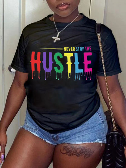 Never Stop The Hustle Tee - ECHOINE