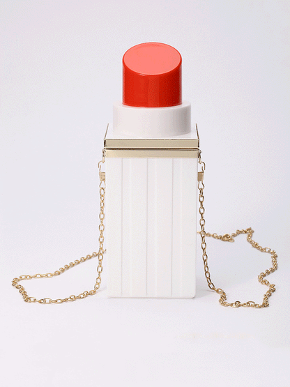 Lipstick Design Chain Novelty Bag - ECHOINE