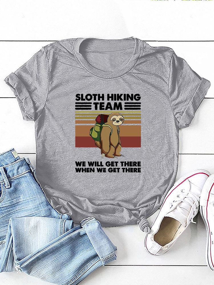 Sloth Hiking Team Tee - ECHOINE