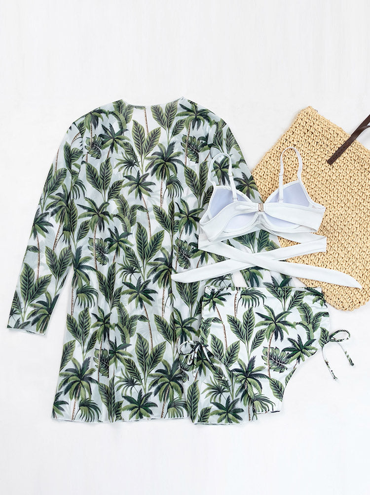 3pack Floral & Tropical Bikini Swimsuit - ECHOINE