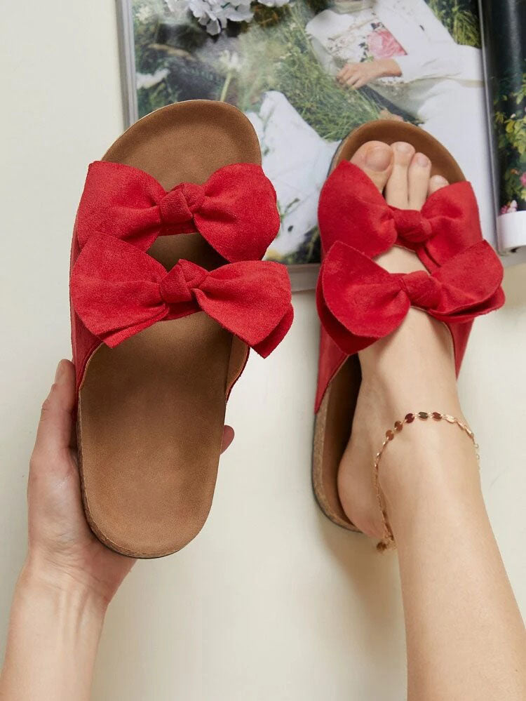 Double Bow Slippers - ECHOINE