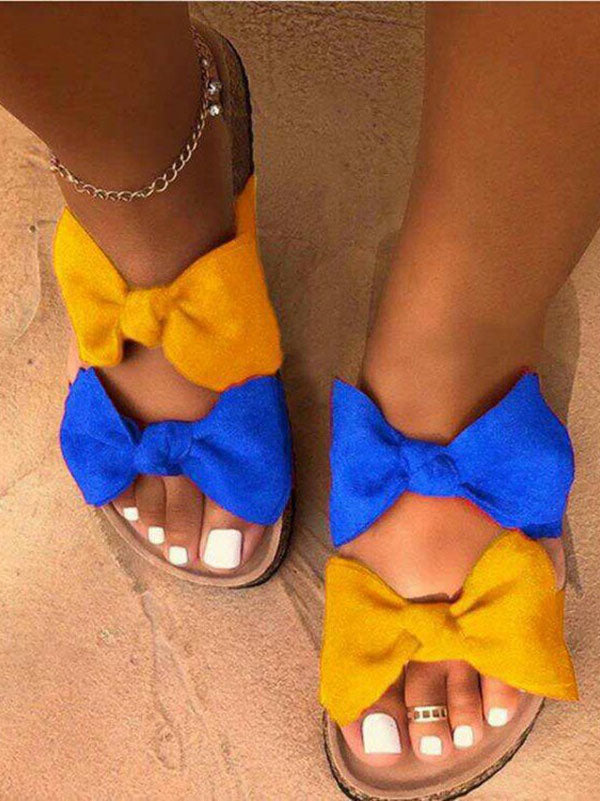 Double Bow Slippers - ECHOINE