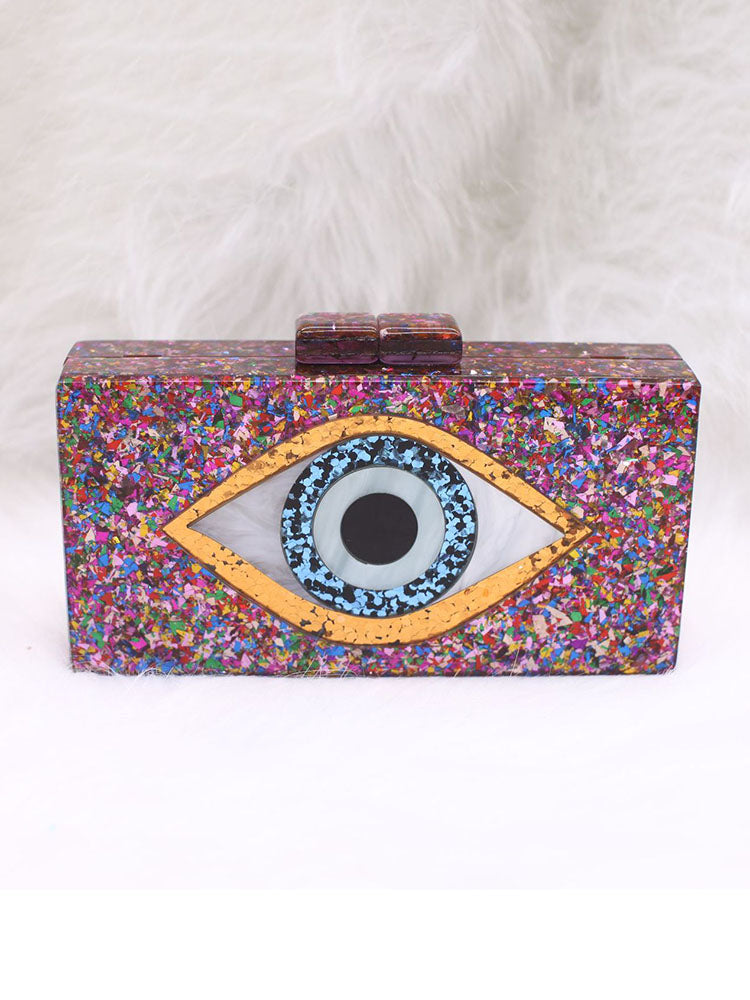 Colorblock Eye Box Bag - ECHOINE