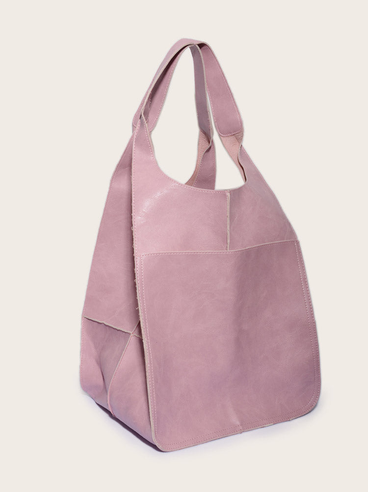 Large Capacity Leather Tote - ECHOINE
