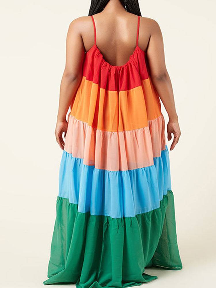 Rainbow Bella Maxi Dress - ECHOINE