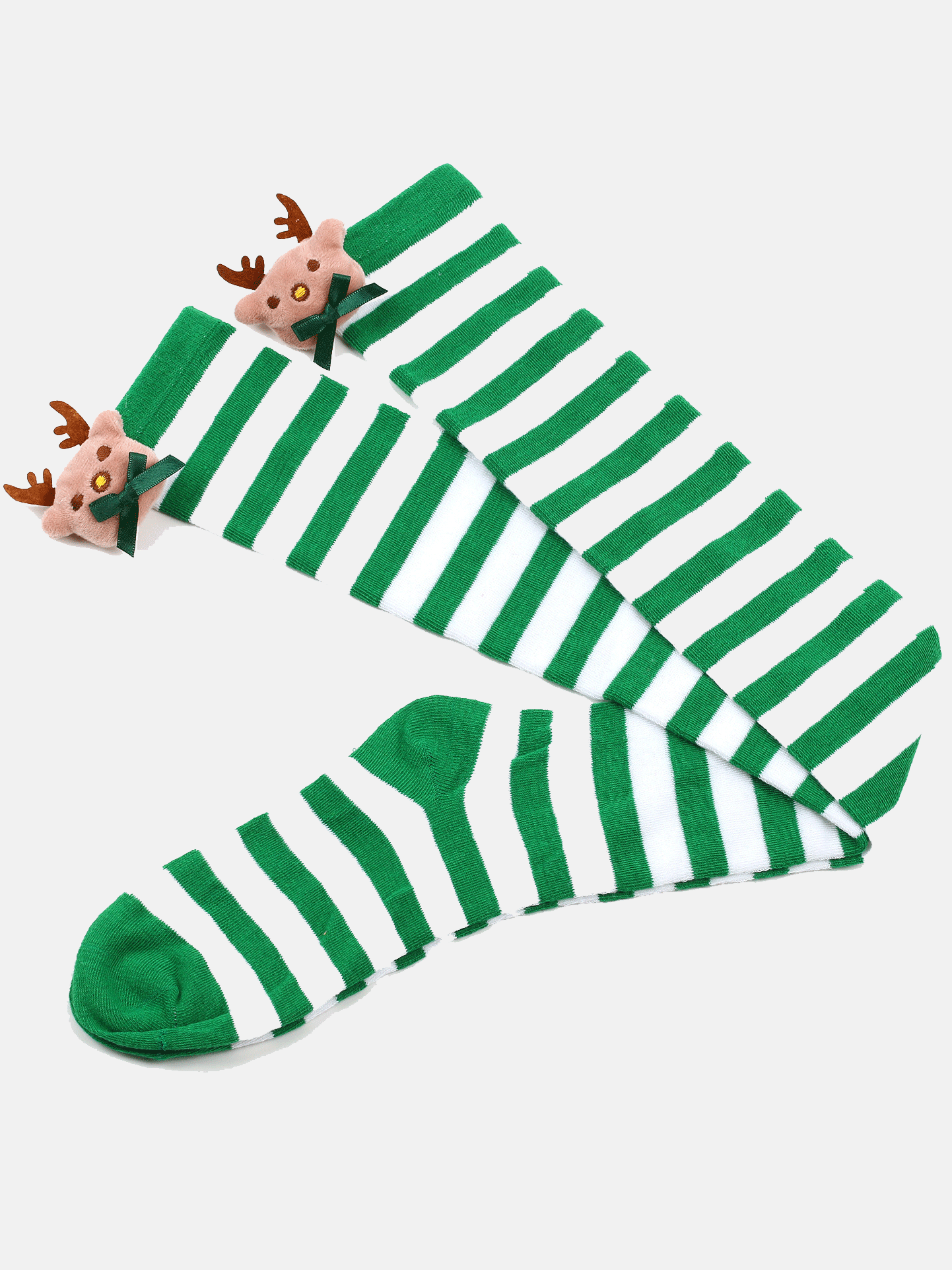 Christmas Elk Deco Socks - ECHOINE