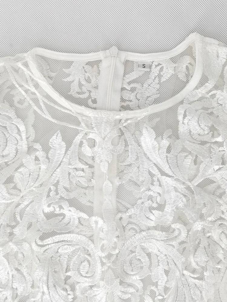 Elegant Lace Tassel Bell Sleeve Dresses - ECHOINE