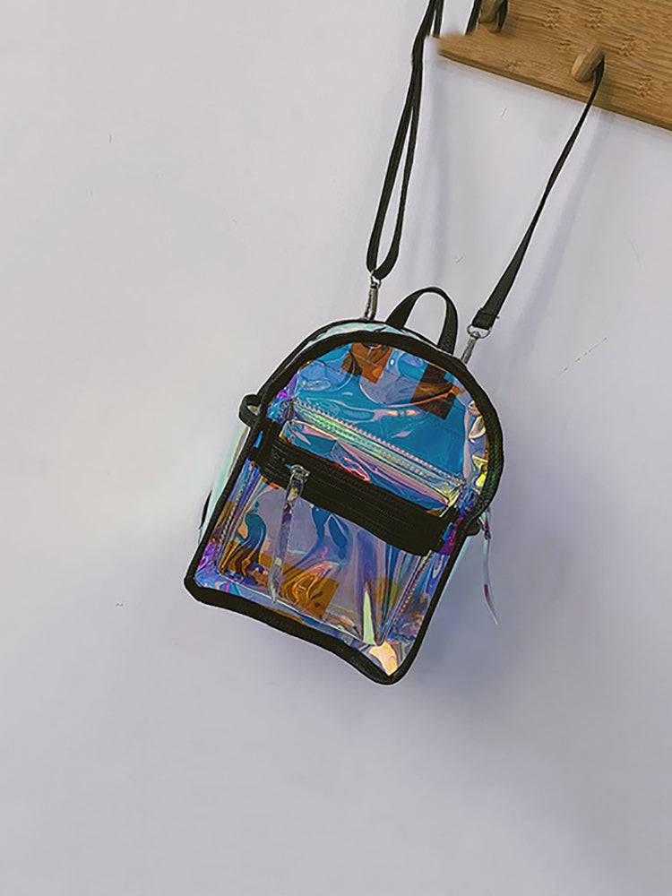Holographic Curved Top Backpack - ECHOINE