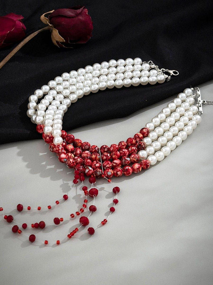 Pearls Tassel Necklace - ECHOINE
