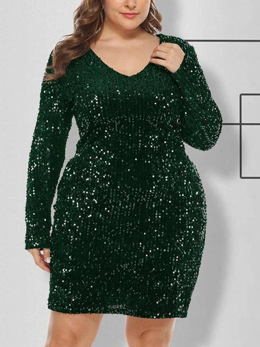 Glitter Sequin Dress - ECHOINE