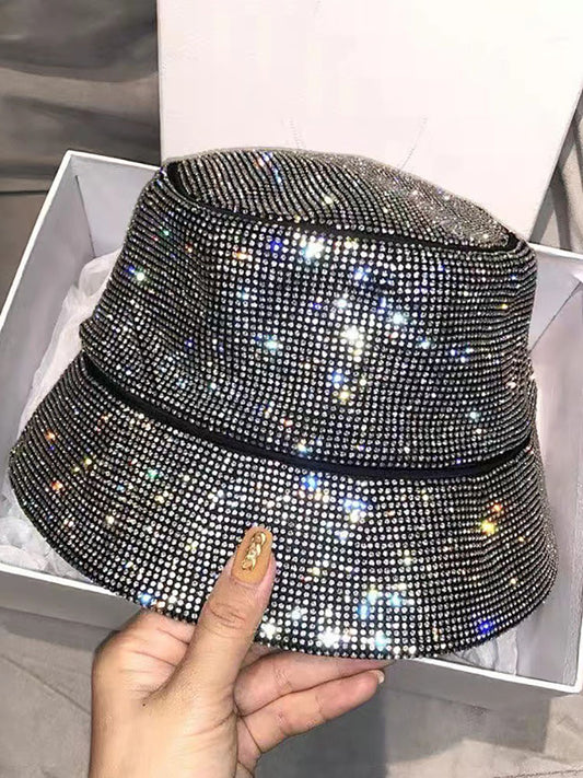 Rhinestone Bucket Hat - ECHOINE