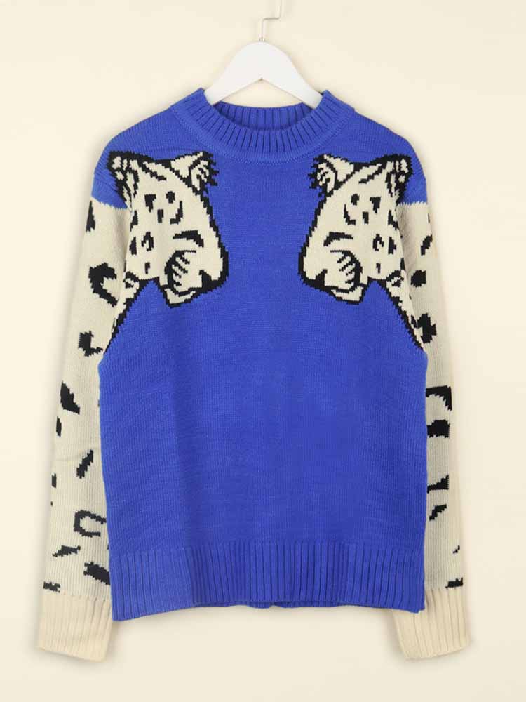 Leopard Knit Sweaters - ECHOINE