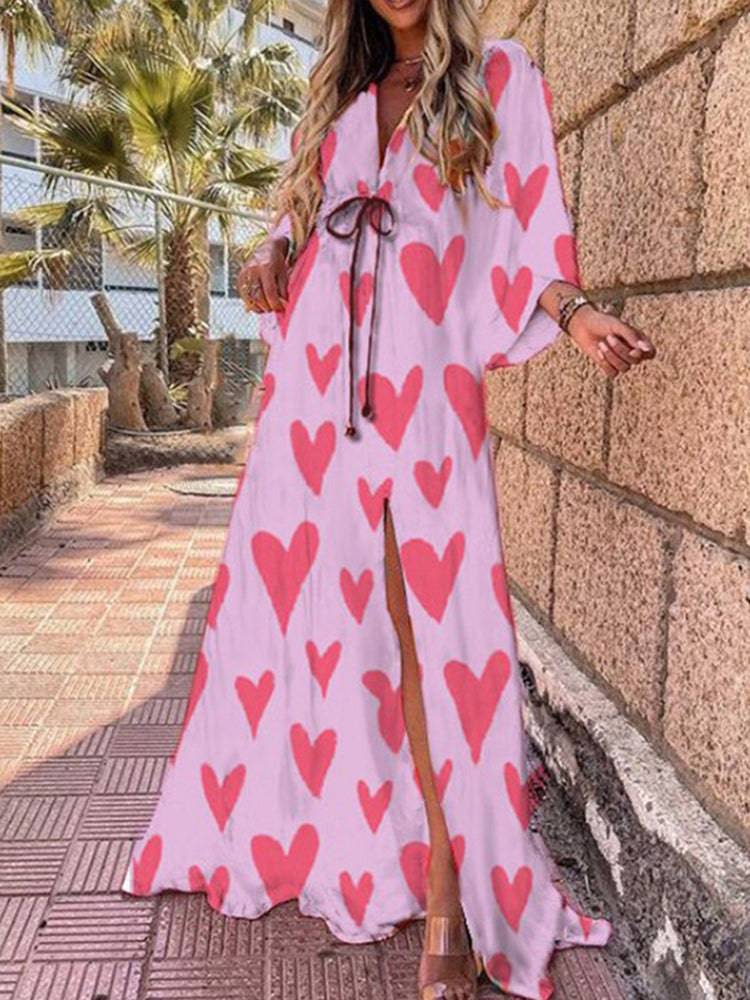 Printed Lace Beach Dress - ECHOINE
