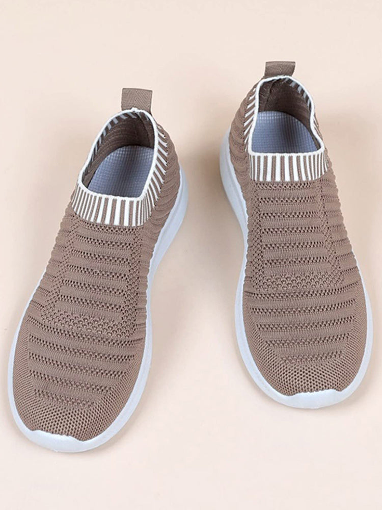 Mesh Breathable Slip-on Sneakers - ECHOINE