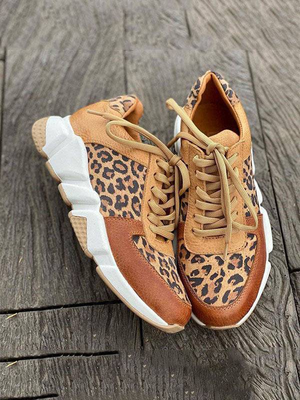 Leopard Print Sneakers - ECHOINE