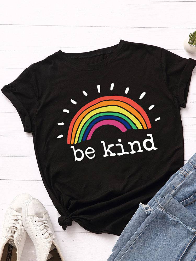 Be Kind Rainbow Tee - ECHOINE