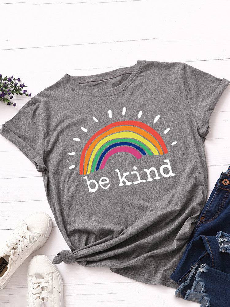 Be Kind Rainbow Tee - ECHOINE