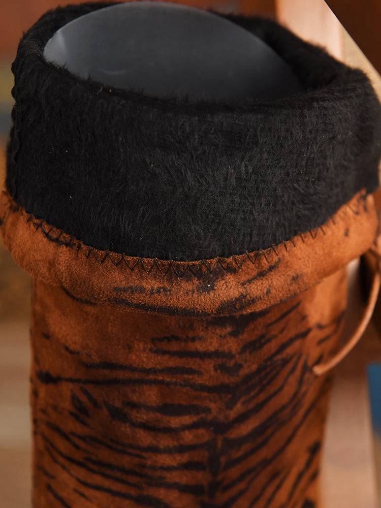 Animal Printed High Heel Boots - ECHOINE