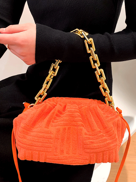 Chains Towel Satchel Bag - ECHOINE