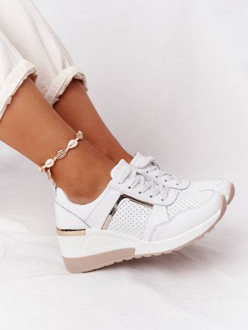 Lace Up Breathable Sneakers - ECHOINE