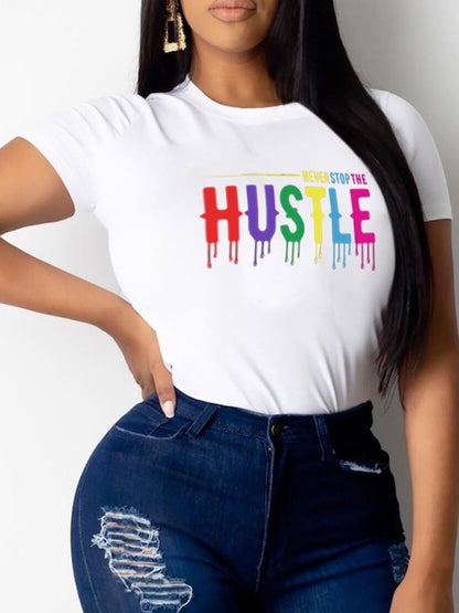 Never Stop The Hustle Tee - ECHOINE